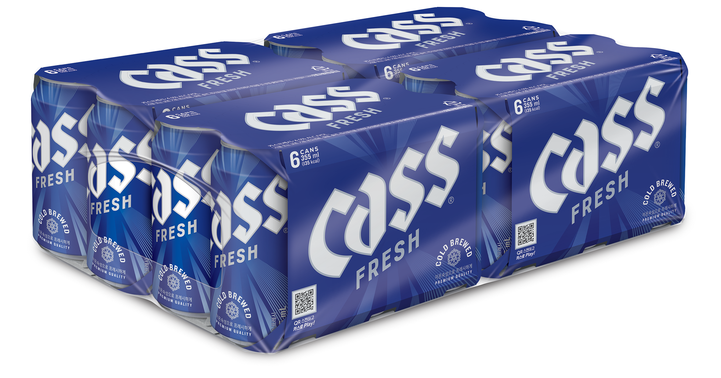 카스 후레쉬 355ml 캔 · 업소용 6캔 묶음 노트레이 대표 상품 이미지