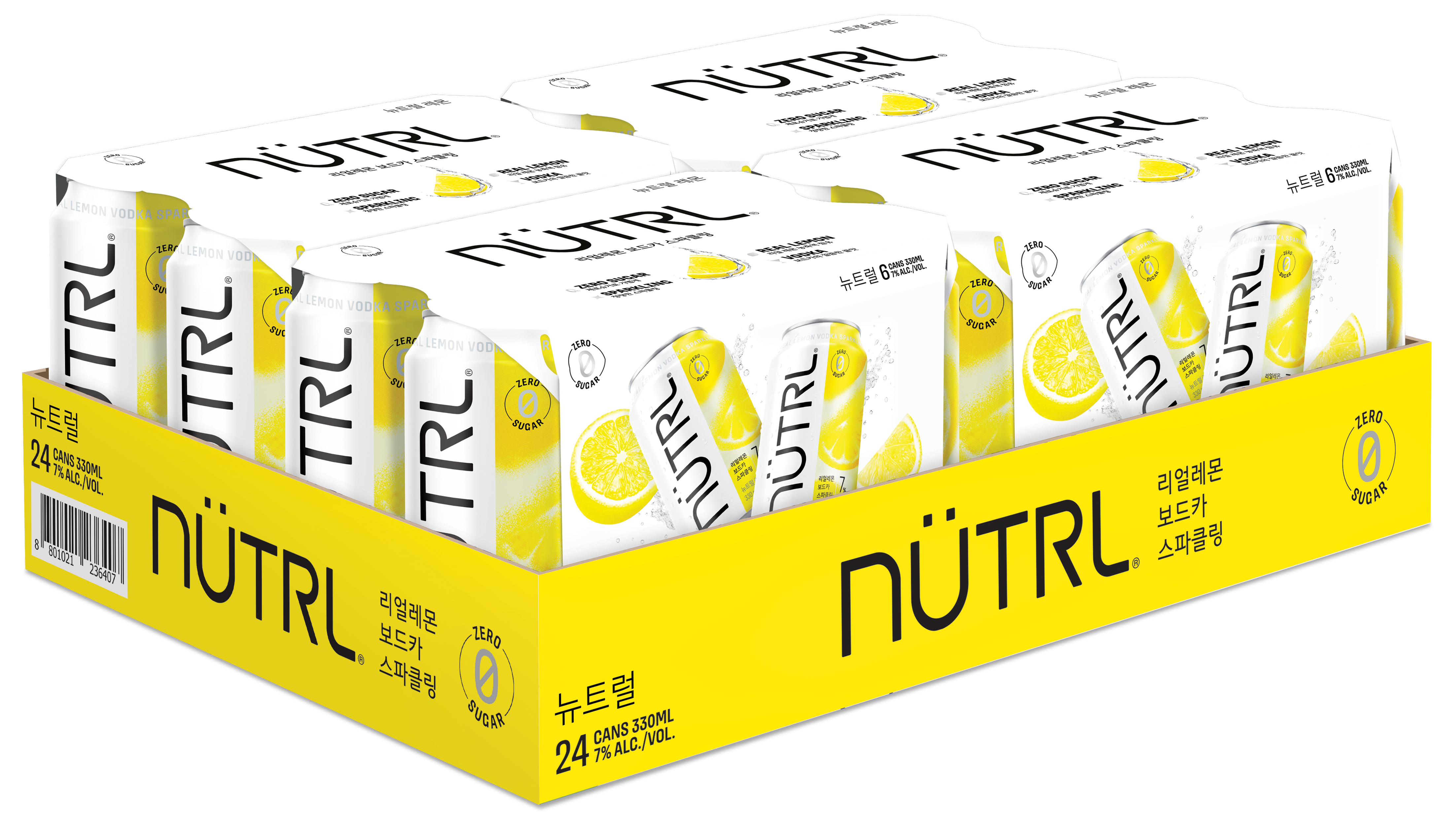 뉴트럴 레몬 330ml 캔 · 업소용 6캔 묶음 대표 상품 이미지