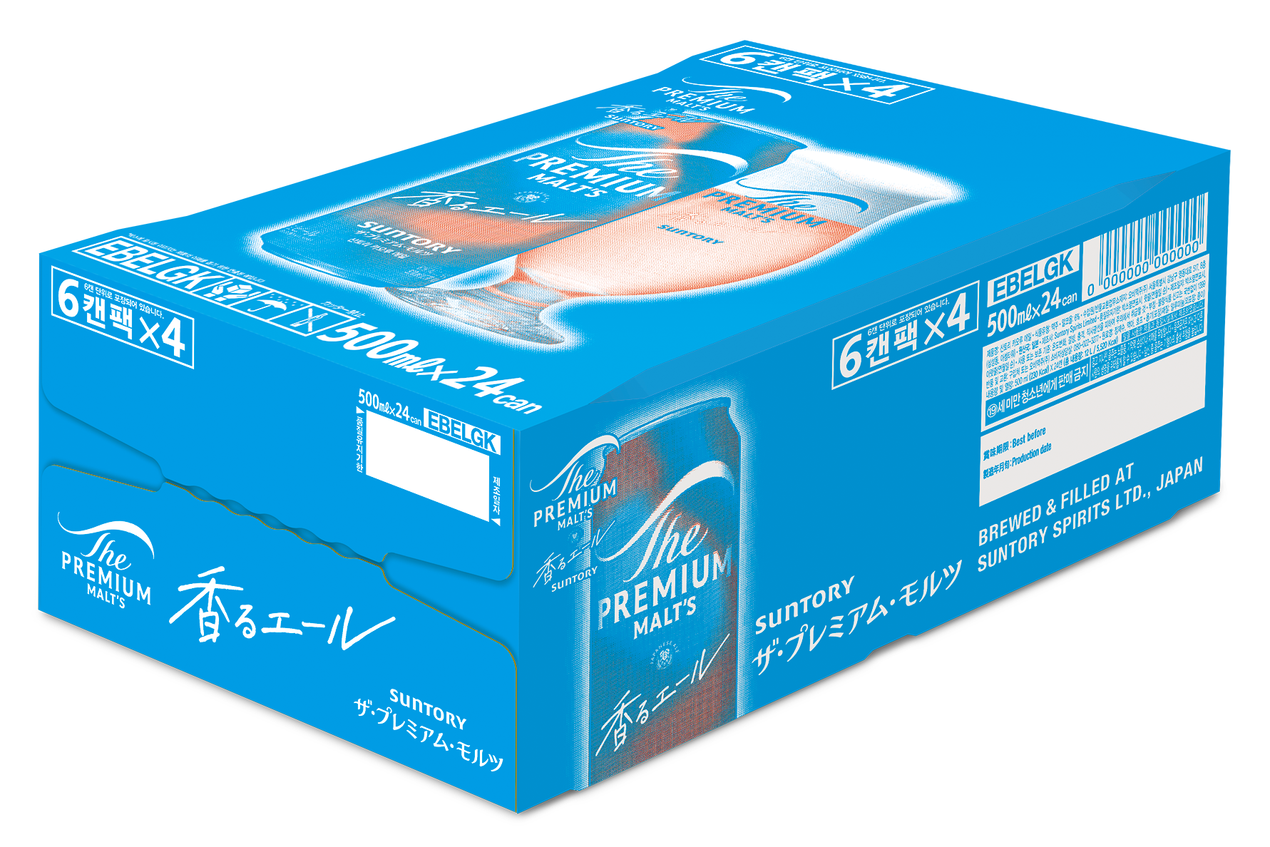 산토리카오루에일 500ml 캔 · 대형매장용 6캔 묶음 (뉴) 대표 상품 이미지