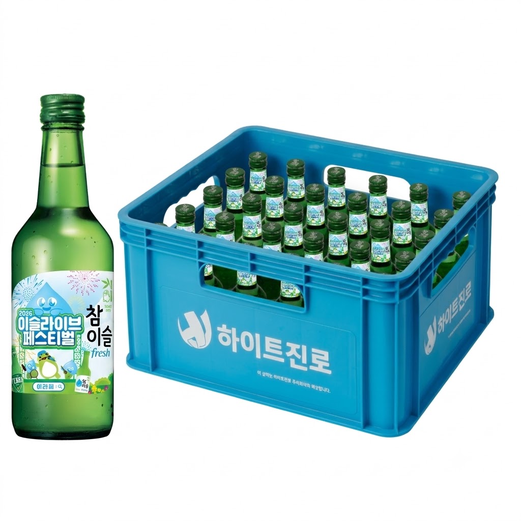 참이슬 후레쉬 360ml 병 (업소용) · 15.7% · 30병 플라스틱 박스 · 이라페 대표 상품 이미지