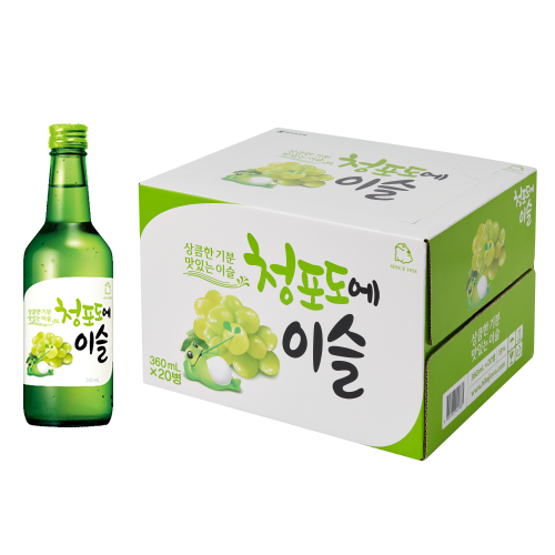 청포도에이슬 360ml 병 (업소용) 대표 상품 이미지
